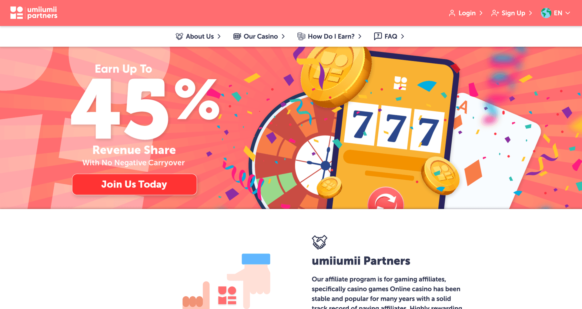 umiiumii partners website screenshot